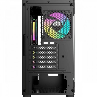 Корпус Ocypus Gamma C52 BK ARGB mATX/ITX 3xUSB Черный Gamma-C52-BKD300XX-GL в Metoo.kz - Metoo (4)