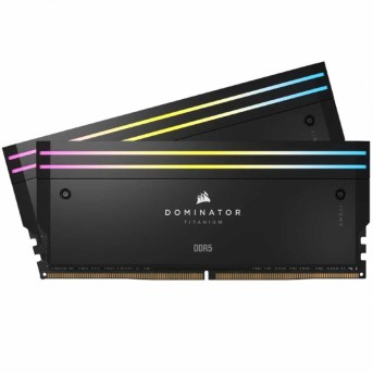 Corsair DOMINATOR TITANIUM 32GB (2 x 16GB) DDR5 6400 CL32-40-40-84 1.40V Intel XMP - BLACK в Metoo.kz - Metoo (2)