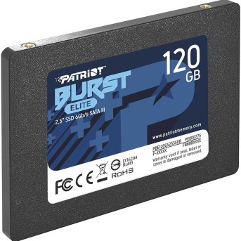 Твердотельный накопитель SSD 120 Gb SATA 6Gb/s Patriot Burst Elite PBE120GS25SSDR 2.5" 3D QLC в Metoo.kz - Metoo (3)