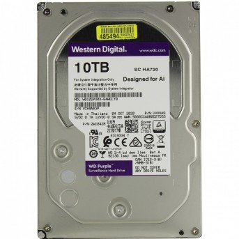 Жёсткий диск HDD 10 Tb SATA 6Gb/s Western Digital Purple WD102PURX 3.5" 7200rpm 256Mb в Metoo.kz - Metoo (1)