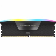Corsair DDR5, 6200MT/s 32GB 2x16GB DIMM, Unbuffered, 36-39-39-76, STD PMIC, XMP 3.0, VENGEANCE RGB DDR5 Black Heatspreader, Black PCB, 1.3V, EAN:0840006694700