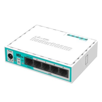 Сетевой Маршрутизатор MikroTik RB750r2 hEX Lite Router, 5x10/100, Passive PoE (in) в Metoo.kz - Metoo (1)