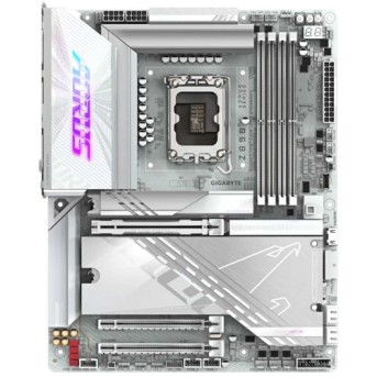 Материнская плата GIGABYTE Z890 AORUS PRO ICE, LGA1851, Z890, 4xDDR5, PCIe5.0, HDMI+USB4, 5xM.2, ATX в Metoo.kz - Metoo (1)