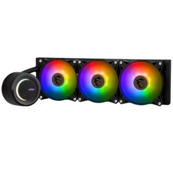 Водяное охлаждение для CPU MSI MAG CORELIQUID E360. Socket Intel/AMD, 4pin, Fan 3x120см, ARGB, Black в Metoo.kz - Metoo (3)