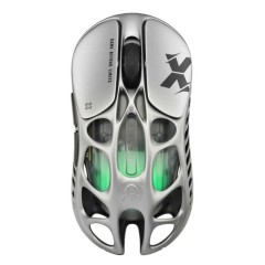 Мышь GravaStar Mercury X Interstellar Silver, PAW3950, 32000dpi, 49g, 2.4/BT/Wired..