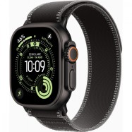Apple Watch Ultra 3 GPS + Cellular 49mm Black Titanium Case with Black/Charcoal Trail Loop - M/L,M..