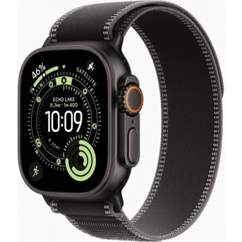 Apple Watch Ultra 3 GPS + Cellular 49mm Black Titanium Case with Black/Charcoal Trail Loop - M/L,Model A3281 в Metoo.kz - Metoo (1)