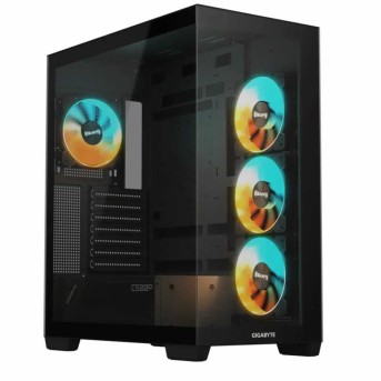 Компьютерный корпус GigaByte C500 PANORAMIC STEALTH, Без БП, 2xUSB3.0/Type-C, 4xARGB, Black, ATX в Metoo.kz - Metoo (1)