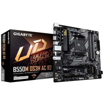 Материнская плата GIGABYTE B550M DS3H AC R2, AM4, 4xDDR4, PCIe4.0, DVI+HDMI, 2xM.2, mATX в Metoo.kz - Metoo (4)
