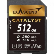 Карта памяти SD Exascend Catalyst, 512Gb, SDXC II, UHS-II (V60), R280/W150