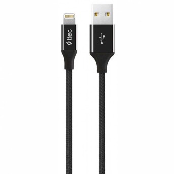 ttec AlumiCable Lightning USB Charge / Data Cable , Black в Metoo.kz - Metoo (2)