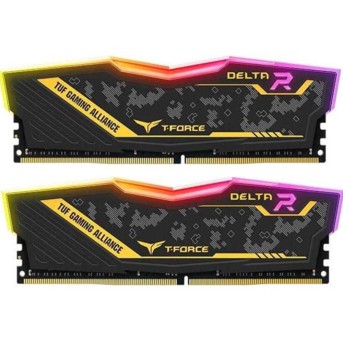 ОЗУ Team DELTA R TUF RGB YELLOW 16Gb(8x2)/<wbr>3200MHz CL18, 1.35V, TF9D416G3200HC16FDC01 - Metoo (1)