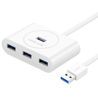 HUB UGREEN CR113 USB 3.0 Hub 1m (White) в Metoo.kz - Metoo (1)