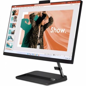 Моноблок Lenovo F0GH00X3RU IdeaCentre AIO 3 24IAP7 23,8'' FHD (1920 x 1080) IPS/Intel Core i5-12450H 4,4GHz (8Cores)/8GB/256GB/Integrated/BT5.1/720P HD Camera/USB mouse+keyboard/NoOS/1Y/Black в Metoo.kz - Metoo (2)