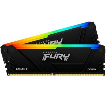 Kingston 32GB 3600MT/s DDR4 CL18 DIMM (Kit of 2) FURY Beast RGB в Metoo.kz - Metoo (2)