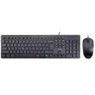 Клавиатура+мышь Nexa Lite NL2213KM, 104 keys, EN/RU/KZ, FN 12 Multimedia, 1000DPI, 1,8 m, USB, Bla..