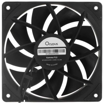 Вентилятор для корпуса Ocypus Gamma F12 1x(120x120x25mm) 1300RPM 44.5CFM Черный в Metoo.kz - Metoo (2)