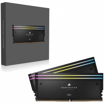 Corsair DOMINATOR TITANIUM 32GB (2 x 16GB) DDR5 6600 CL32-39-39-76 1.40V Intel XMP - BLACK в Metoo.kz - Metoo (4)