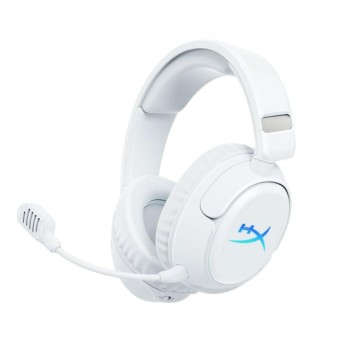 Наушники-гарнитура игровые беспроводные HyperX B5VC5AA Cloud Flight 2 белый в Metoo.kz - Metoo (2)
