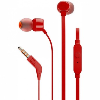 JBL Tune 110 - Wired In-Ear Headset - Red в Metoo.kz - Metoo (1)