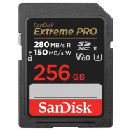 SanDisk Extreme PRO 256GB V60 UHS-II SD cards, 280/150MB/s,V60,C10,UHS-II