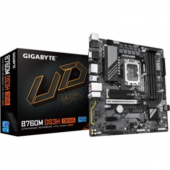 Материнская плата GIGABYTE B760 DS3H GEN5, LGA1700, B760, 4xDDR5, PCIe5.0, HDMI+DP, 2xM.2, ATX в Metoo.kz - Metoo (4)