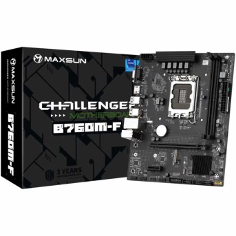 Материнская плата MaxSun Challenger B760M-F, LGA1700 B760, 2xDDR4 3xSATA 3xM.2 HDMI+VGA mATX в Metoo.kz - Metoo (5)