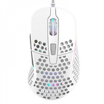 Мышь XTRFY M4 RGB, Pixart 3389 sensor, 16000 dpi, USB, right-handed, Ultra-Light, White в Metoo.kz - Metoo (1)