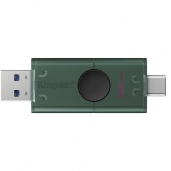 Флэш-накопитель Kingston 128Gb USB3.2 Gen2 + Type-C, Data Traveler Duo (Black) в Metoo.kz - Metoo (1)