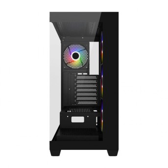 Компьютерный корпус FSP M340, Без БП, 2xUSB3.0, Type-C, 4xFAN120 ARGB, 2xGlass, Black, ATX в Metoo.kz - Metoo (3)