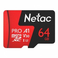 Карта памяти MicroSD Netac P500 Extreme Pro 64GB 100MB/s Class 10, V30