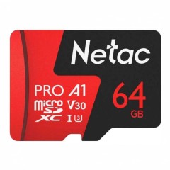 Карта памяти MicroSD Netac P500 Extreme Pro 64GB 100MB/<wbr>s Class 10, V30