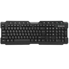 Клавиатура беспроводная Defender Element HB-195 USB (Черный), USB, ENG/<wbr>RUS,стандарт