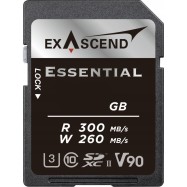 Карта памяти SD Exascend Essential, 256Gb, SDXC II, UHS-II (V90), R300/W260..