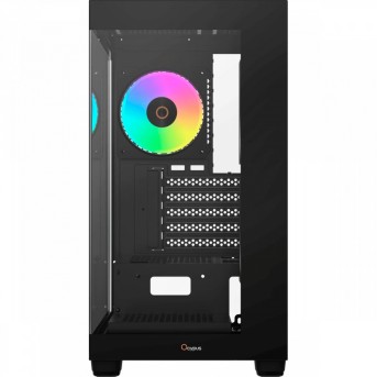 Корпус Ocypus Gamma C52 BK ARGB mATX/ITX 3xUSB Черный Gamma-C52-BKD300XX-GL в Metoo.kz - Metoo (2)
