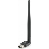 Адаптер USB Gembird WNP-UA-019 Wi-Fi+Bluetooth 600Мбит, двухдиапазонный с антенной, MU-MIMO, USB..