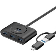 HUB UGREEN CR113 USB 3.0 Hub 1m (Black)