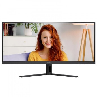 Монитор 34" AOC CU34B3E/01 VA 3440x1440 120Hz 1500R 4ms 300cd/m2 3500:1 1xHDMI 1xDP 1хAudio out в Metoo.kz - Metoo (1)