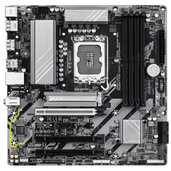 Материнская плата GIGABYTE B860M DS3H, LGA1851, 4xDDR5, PCIe5.0, HDMI+DP, 2xM.2, mATX в Metoo.kz - Metoo (1)