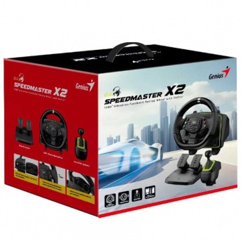 Игровой руль Genius Speed Master X2 Черный в Metoo.kz - Metoo (2)