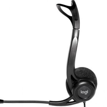 Гарнитура Logitech PC960 Stereo, USB, Черный в Metoo.kz - Metoo (2)