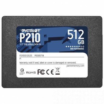 Твердотельный накопитель SSD 512 Gb SATA 6Gb/<wbr>s Patriot P210 P210S512G25 2.5" 3D TLC - Metoo (2)