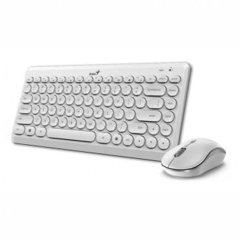 Комплект Клавиатура + Мышь Genius Luxemate Q8000 White - Metoo (2)