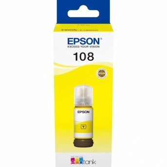 Картридж Epson C13T09C44A 108 EcoTank ink Yellow - Metoo (2)