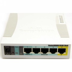 Wi-Fi точка доступа MikroTik RB951Ui-2HnD RouterBOARD 5UTP 100Mbps, 802.11b/<wbr>g/n, 1xUSB, PoE