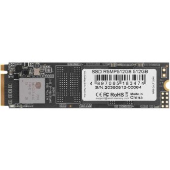 Твердотельный накопитель 512GB SSD AMD RADEON R5 M.2 2280 PCl-E R2000MB/s, W1000MB/s R5MP512G8 в Metoo.kz - Metoo (1)