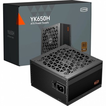 Блок питания PCCooler YK650H, 650W, Non Modular, 80+ BRONZE, Fan 120mm, P3-YK650H-B1H в Metoo.kz - Metoo (8)