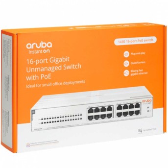 Коммутатор HPE Aruba Instant On 1430 16G Class4 PoE 124W Switch (R8R48A#ABB) в Metoo.kz - Metoo (3)