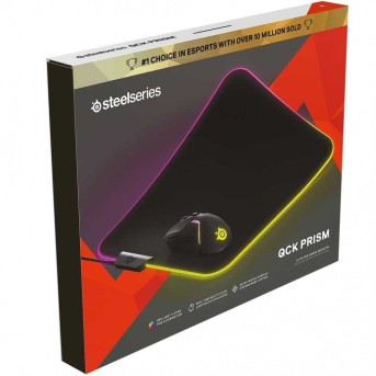 Коврик для мышки Steelseries QcK Prism Cloth Medium 63825 черный в интернет-магазине электроники Metoo.kz - Metoo (4)