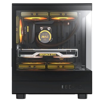 Компьютерный корпус DarkFlash DB330M, Black, 3xFan ARGB, mATX в Metoo.kz - Metoo (2)